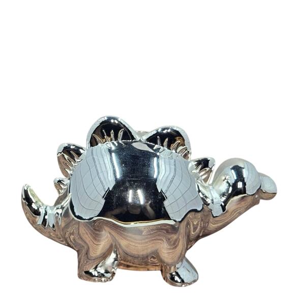 Silver Metal Piggy Bank - Vintage - Picture 3 of 7